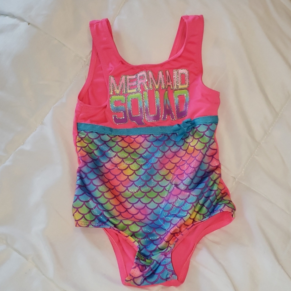 Mermaid Squad One Piece Bathing Suit